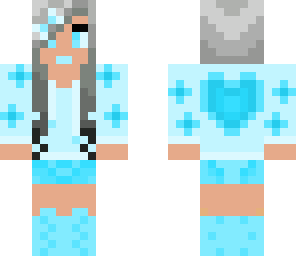 just a random winter-blue girl