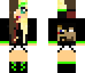 half herobrine girl