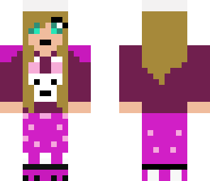 cute girl in pajamas