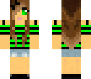 green stripe girl
