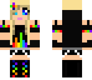 rainbow dj girl