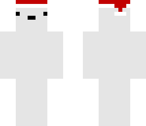 le polar bear in le santa hat