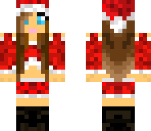 blue eyed santa girl