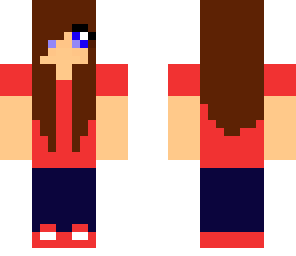 girl with a red shirt