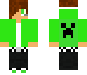 killkill13 whit a creeper face on the back