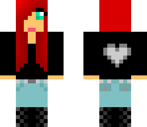 red hair with hoodie