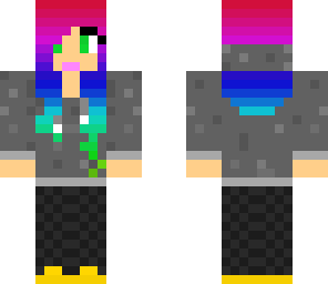 casual rainbow girl
