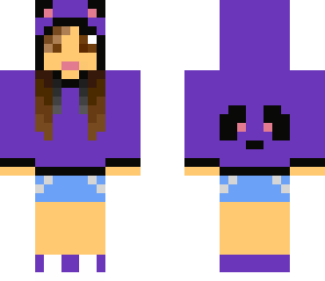 purple panda girl