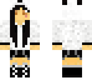 black hair panda girl