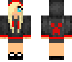 cute red hooded girl