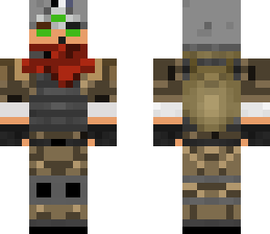 desert survivor with goggles