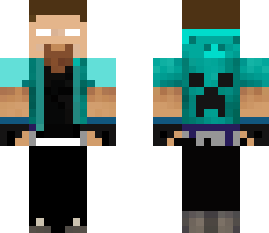 herobrine in hoodie