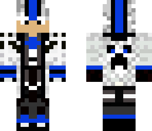 white blue warrior