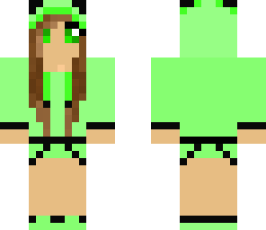 green panda girl