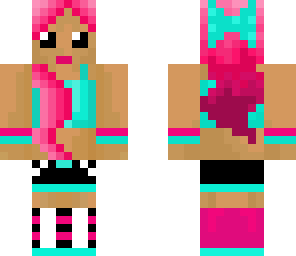 pink haired girl