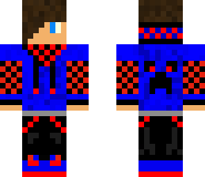 updated blue red gamer hoodie