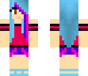 neon rainbow girl