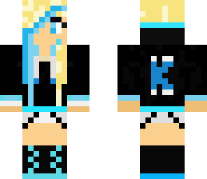 cute blue girl k