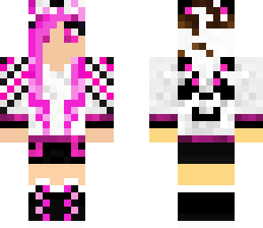 fuchsia panda girl