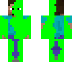 infected steve by a blob