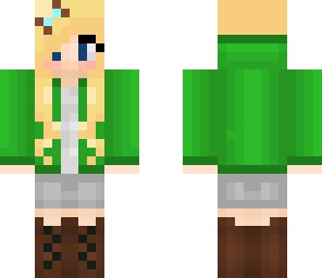 green jacket girl
