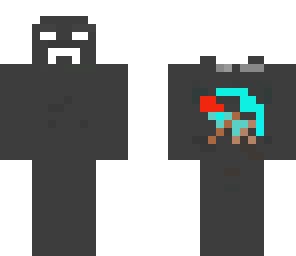 dark  angry herobrine