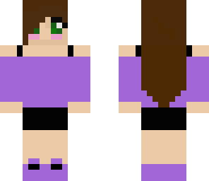 purple cute girl