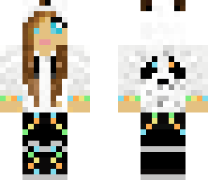 colorful panda girl