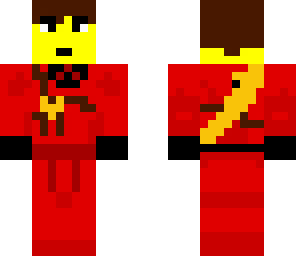 kai with fire sword on his back