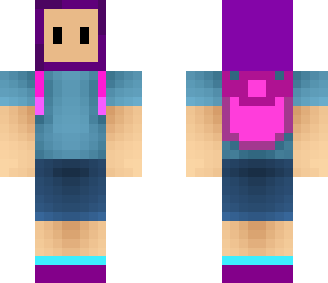 purple and pink neon finn