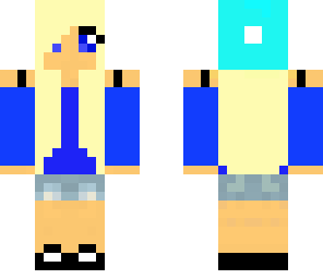 cute girl blue