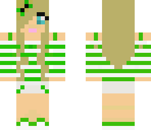 green girl skin
