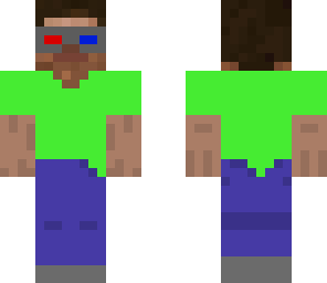 steve 3d green shirt