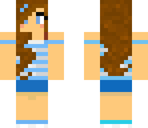 light blue summer girl