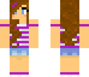 purple summer girl
