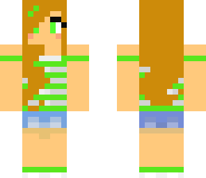 green summer girl