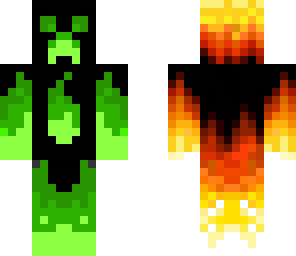 flaming creeper dude