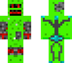 mutant human-creeper cyborg