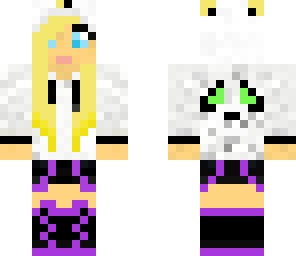 blonde panda girl
