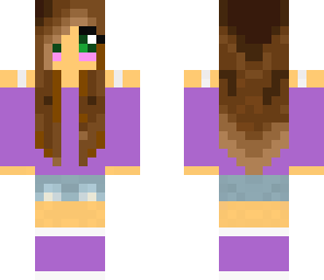 cute purple headphone girl