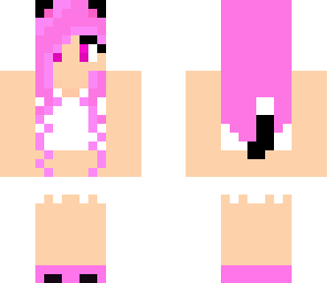 cute pink kitty girl