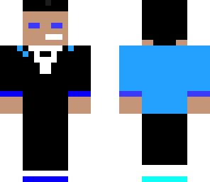 blue suit