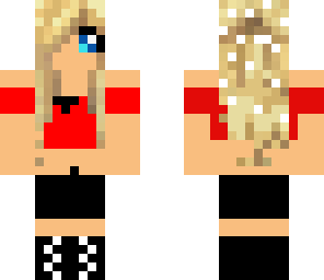 cute red and black girl