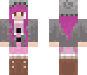 hipster pink haired girl