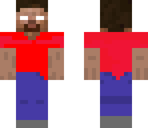 herobrine with red shirt