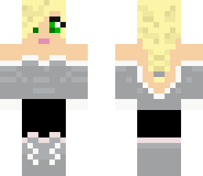 winter blonde girl