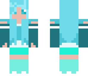 random blue girl