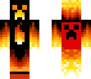 firey creeper with a cape