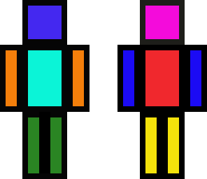 multi coloured guy