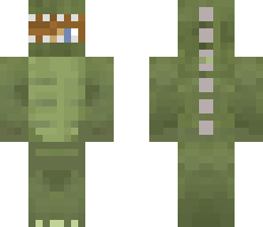 boy in a dino suit